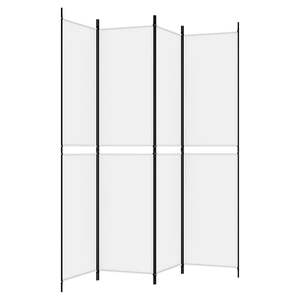 Separador de Habitaciones de Tela Blanca de 4 Paneles, 78.7"x86.6" - Product Image 5