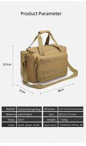 Tactical Softback Bag With Molle System Zipper Closure Detachable Shoulder Strap Unisex Nylon Material Below 21 Litre Capacity - Product Image 6