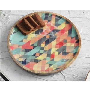 Decoración de Mesa para el Hogar y Hoteles, Tazón de Madera Rústico, Diseño Artesanal, Tazón de Frutas de Madera, Estilo Clásico, Tazón Redondo de Madera de Mango - Product Image 5