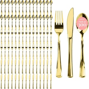 Juego de Cucharas y Tenedores de Té Vintage Chapados en Oro, 40 Piezas, Acero Inoxidable con Acabado Espejo, Juego de Cubiertos para Mesa de Boda con Estilo Único - Product Image 5