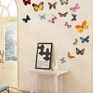 Calcomanías de Pared de Mariposas, Decoración del Hogar, Apliques y Pegatinas - Product Image 1