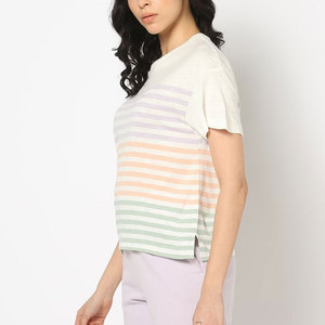 T-shirt classique premium 2026 pour femme, col rond, coupe ample, léger, personnalisable, manches courtes, vente en gros - Product Image 2