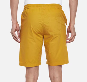 Shorts Bermuda Homme Jaune Uni à Cordon de Serrage Séchage Rapide Style Décontracté Taille Mi-Haute en Tissu Polyester Tissé - Product Image 2