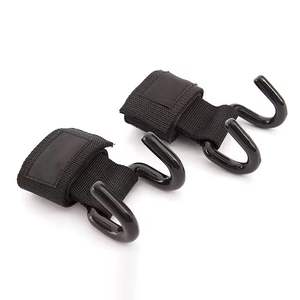 Crochet de levage robuste pour haltérophilie avec sangle de poignet, support de préhension personnalisé pour soulevé de terre, vente en gros, pour entraînement en salle de sport hommes et femmes - Product Image 2
