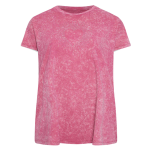 เสื้อยืดลำลองผ้าโพลีเอสเตอร์/คอตตอน ล้างสีแบบแอซิดวอช สำหรับผู้หญิง สไตล์วินเทจ พิมพ์ลายนูน 3 มิติ แบบฟูฟ่อง เสื้อฤดูร้อน - Product Image 6