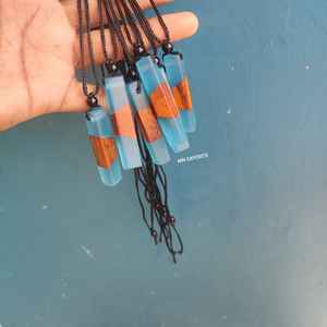 Colliers statement en résine et bois vintage faits à la main pour cadeaux par MN EXPORTS - Product Image 3