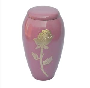 Urne funéraire de luxe en laiton, vase de sol, design artisanal, métal durable, pour cendres humaines, fournitures funéraires - Product Image 4