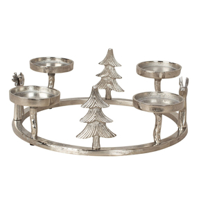 Wholesale Antique Gold Metal <b>Christmas</b> <b>Tree</b> Candle Holder 4 Cup Tealight Stand Holiday <b>Table</b> Centerpiece Decor Manufacturer - Product Image 3