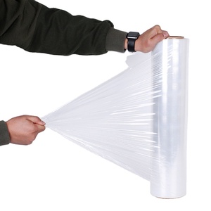 Rouleau de film de palette d'emballage de film étirable en fonte transparente 5 couches 18 ''x 1500 '47 jauge LLDPE Film HANPAK fabricant - Product Image 4