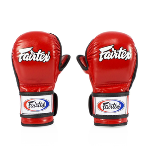 ถุงมือชกมวย Fairtex หนังแท้ ปิดด้วยแถบตีนตุ๊กแก สำหรับทุกเพศ แบบครึ่งนิ้ว สำหรับฝึกซ้อม MMA คุณภาพพรีเมียม - Product Image 2