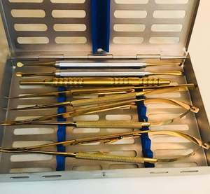 Kit de micro-chirurgie Castroviejo SR-200-blade certifié CE ISO13485 Classe I, instrument chirurgical manuel réutilisable en acier inoxydable - Product Image 6