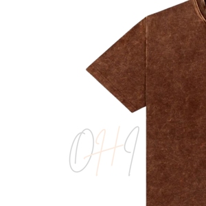 Best Selling Men's Brown Acid Wash <b>Vintage</b> <b>Tee</b> 2026 Premium Quality 100% Cotton Eco-Friendly Customizable Bulk Supply Fast - Product Image 3