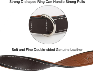 Strong Durable Alloy Buckle <b>Pet</b> <b>Collars</b> Bulk Orders Premium Selling Leather Made Inner Lining Dogs Leather <b>Collar</b> - Product Image 5