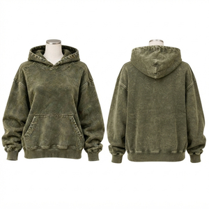 Sudadera con Capucha para Mujer, Lavado Ácido, Premium, Estilo Relajado, Material Duradero, para Uso Casual y Moda de Temporada - Product Image 6