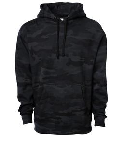 Sudadera con Capucha Negra Lisa Unisex de Alta Calidad, Personalizada con Impresión, de Gran Gramaje - Product Image 1
