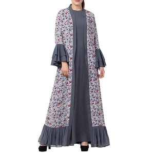Abaya de Verano 2025 para Mujer, Talla Grande, Manga Larga, Transpirable, Ligera, con Logotipo Personalizado, Alta Calidad - Product Image 3