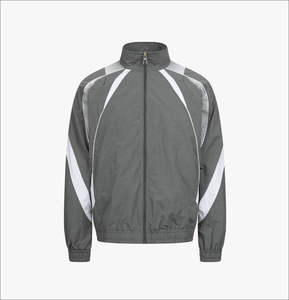 ชุดวอร์มกันลมฤดูหนาวผู้ชายแบบกำหนดเองยอดนิยม ทำจากไนลอน 100% |   ชุดกันลมน้ำหนักเบาแบบมีฮู้ด 2 ชิ้น ทรงปกติ - Product Image 3