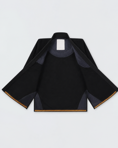 Kimono de BJJ personnalisé en tissu perlé premium 400 GSM pour hommes et femmes, idéal pour l'entraînement et la compétition, broderie personnalisée, fabrication sur mesure, fournisseur en gros - Product Image 2