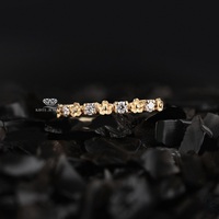 Cincin Tunangan Berlian Potongan Brilian Emas Padat 10K Kualitas Premium Harga Grosir Warna G Alami Bersertifikat GIA Klasik