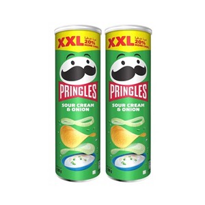 Premium Prringles Sour Cream and Onion Crispy Chips Perfect <b>Snack</b> With Bold Savory And Creamy Taste - Product Image 4