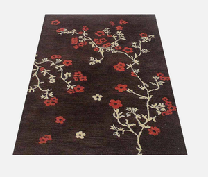 Tapis KNOT RUG en laine tuftée à la main, haute qualité, motif floral moderne, fait main, écologique, pour salon, chambre d'enfant, hôtels, bureau - Product Image 3