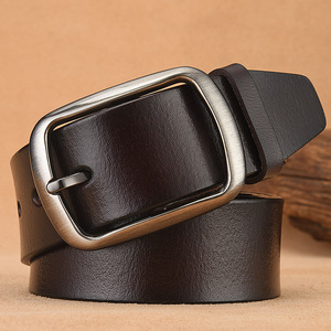 Ceintures en cuir véritable avec logo personnalisé, prix de gros d'usine, boucle automatique pour hommes - Product Image 2