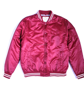 Veste universitaire en satin OEM, veste tendance universitaire, veste de baseball d'hiver, logo personnalisé imprimé, veste de baseball - Product Image 3