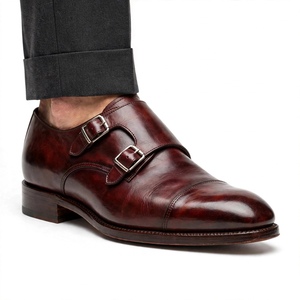 Chaussures en cuir véritable de qualité supérieure pour hommes, couleur unie, respirantes, dessus en cuir véritable, semelle en caoutchouc. - Product Image 6
