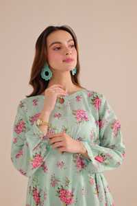 Collection d'été de luxe pour femmes, vêtements indiens et pakistanais, ensemble de 2 pièces en tissu lawn imprimé doux, couleurs personnalisées - Product Image 5