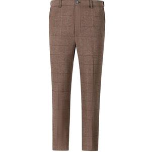 Nouveau pantalon habillé slim à rayures pour homme – Formel, décontracté, de bureau – Coupe ajustée, design élégant en tissu – OEM ODM - Product Image 1