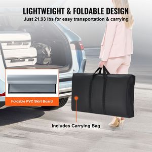 Tavolo Portatile per Fiere 90x50x94 cm, Espositore da Banco per Stand Fieristico, Parete Pieghevole in Alluminio - Product Image 2