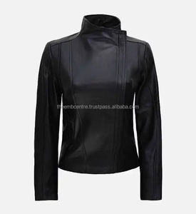 Chaqueta de cuero de tela cómoda de nuevo diseño para mujer, producto recién llegado, chaqueta genuina de secado rápido para mujer - Product Image 1