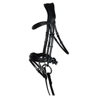 Bridon en cuir roulé OEM double Weymouth, 100 % cuir véritable, meilleure qualité, rembourrage doux