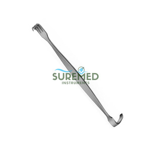 Retractor de heridas para bebés de acero inoxidable de primera calidad, 6.18 pulgadas, instrumento quirúrgico ortopédico, herramienta de tres puntas afiladas y ciegas - Product Image 1