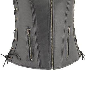 Chaleco de Cuero con Flecos Estilo Vaquero para Mujer, Logotipo Personalizado, Precio de Fábrica, Fabricante Mayorista - Product Image 3
