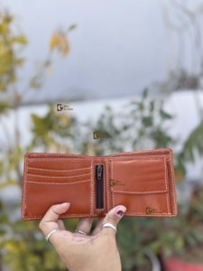 กระเป๋าสตางค์หนังแท้แฟชั่น พรีเมียม ป้องกัน RFID ความจุเยอะ ดีไซน์บาง สำหรับผู้ชาย ใส่เงินสด บัตรประชาชน - Product Image 2