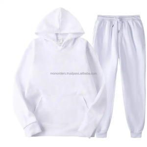 Ensemble de survêtements d'hiver 2 pièces pour hommes, personnalisé avec logo, vêtements de sport décontractés, sweats à capuche zippés, tenues de jogging, marque privée - Product Image 5