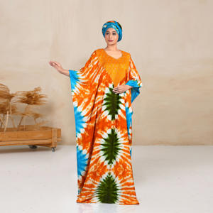 Caftán Farasha de Rayón, Estilo Modesto para Eid, Cuello en V, Manga Larga, Largo hasta el Suelo, Diseño Liso, Fluido y Drapeado - Product Image 4