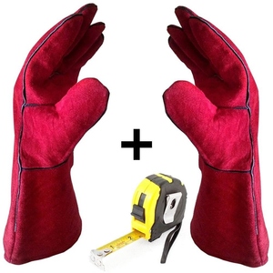 Gants de sécurité industriels de qualité supérieure, résistants aux étincelles, respirants, durables, fabriqués en cuir de vachette pleine fleur pour le soudage - Product Image 1