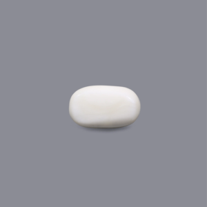 Natural White Coral Loose Gemstone 4.6 Carat Certified Wholesale 7mm - Product Image 2