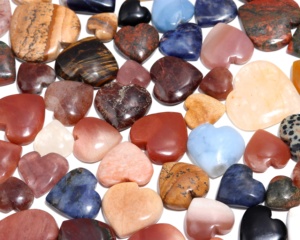 Cabochons en Agate Naturelle en Forme de Cœur, Couleurs et Tailles Variées, Haute Qualité, Vente en Gros pour la Fabrication de Bijoux - Product Image 2