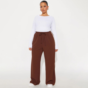Women’s Wide Leg Sweatpants High Waist Drawstring Lounge Pants Ladies Loose Fit Fleece Sweatpants Casual Wide Leg Joggers Women - Product Image 6