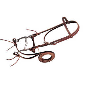 บังเหียนแบบ Snaffle พร้อมอุปกรณ์รองศีรษะแบบ Anatomic และสายรัดจมูกแบบ Jumping Noseband บุด้วยหนังนุ่ม สไตล์อังกฤษ ทำด้วยมือสำหรับม้า สามารถปรับแต่งได้ - Product Image 4