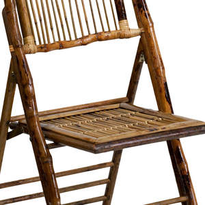 Wholesale Bamboo Folding <b>Chair</b> Natural Event Wedding <b>Chair</b> Indoor <b>Outdoor</b> Seating for Dining Garden Party Furniture OEM ODM - Product Image 5