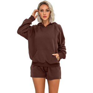 Conjunto Deportivo de Dos Piezas para Mujer, Sudadera y Pantalones Cortos, Diferentes Estilos, Tallas y Colores Disponibles - Product Image 2