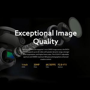 โดรน Autel Robotics EVO II Pro V3 กล้อง Sony 1" CMOS 6K Ultra HD รูรับแสง F2.8-F11 พร้อมอัลกอริธึม Moonlight ระยะบิน 15 กม. บินได้นาน 40 นาที ระดับมืออาชีพ - Product Image 4