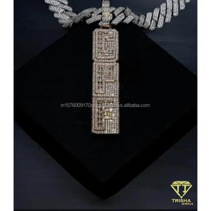 Pendentif de bijoux personnalisé fait main avec un design de bijoux hip-hop de luxe et une finition de haute qualité - Product Image 6