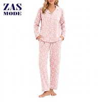 Ensemble pyjama pour adultes en microfibre de bambou, haut à manches longues et pantalon, élégant, luxueux, toucher doux, pyjama pour femmes, vêtements de nuit