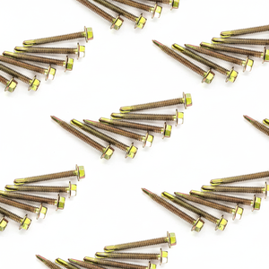 PDC Class 8 Carbon Steel Hex Head Self-Drilling <b>Screw</b> Standard Thread <b>Galvanized</b> Zinc/Phosphate Coating Inch Measurement Model 1 - Product Image 1