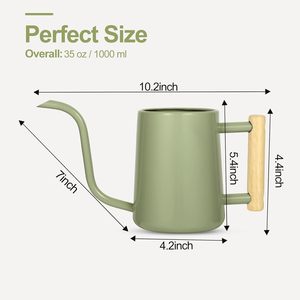 Reliable Manufacturer Handmade Galvanized Metal Water Can with Wooden Handle for Vintage Garden Decorative Accessories - Product Image 3